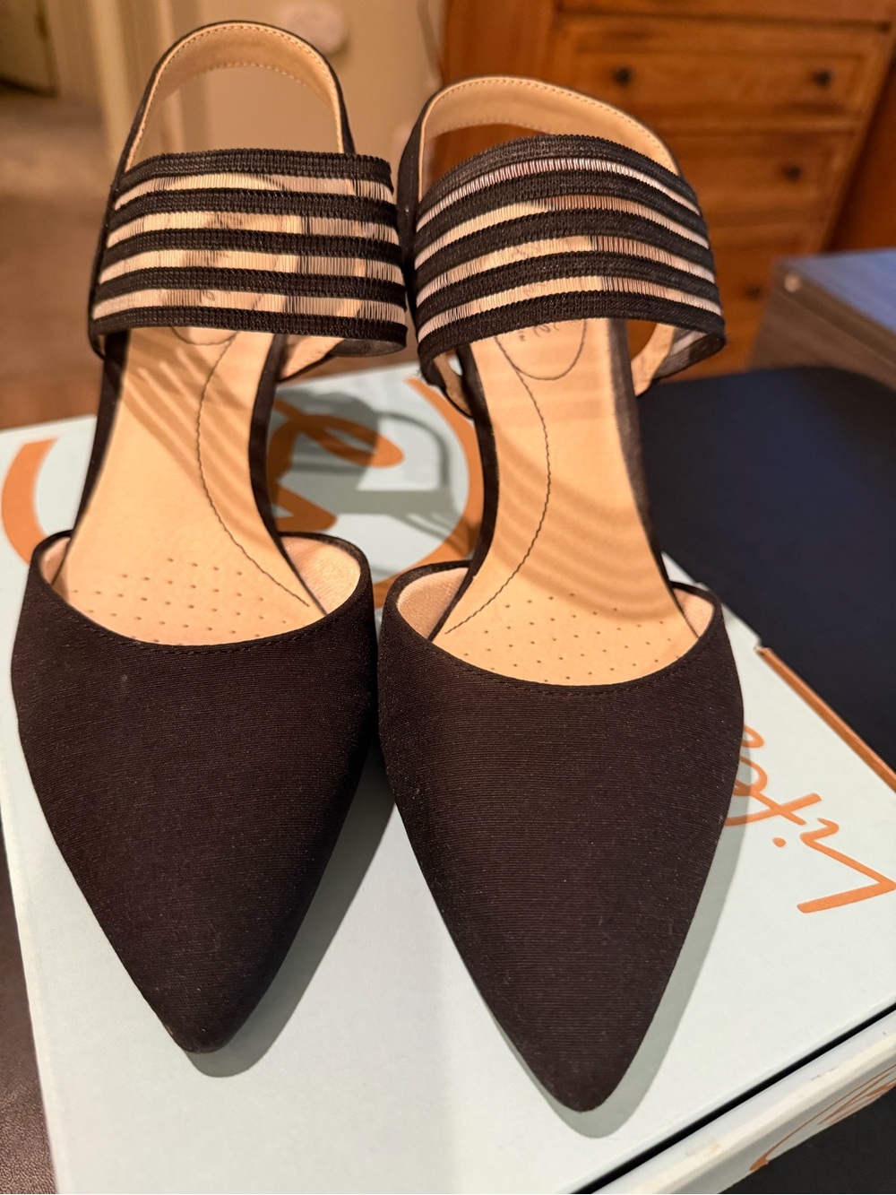 Life Stride Black Sanya Pointed Dress Pump